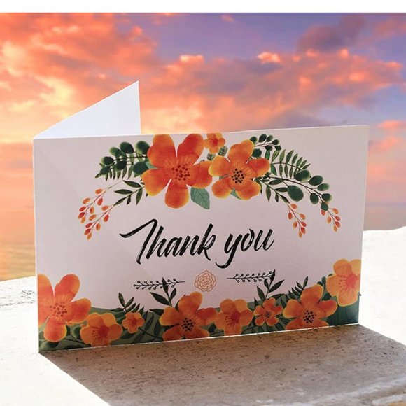 Beautiful Floral Thank you cards set - Picture 3 of 7